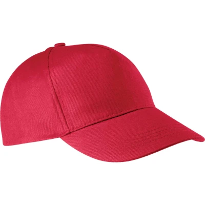 Image de K up Casquette en Coton 5 Panneaux Rouge, One Size, Unisexe