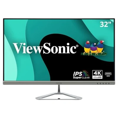 Image de ViewSonic VX3276 4K MHD Moniteur IPS 32&quot; 4K, 4ms, HDMI, DisplayPort, Mini Haut parleurs, Noir