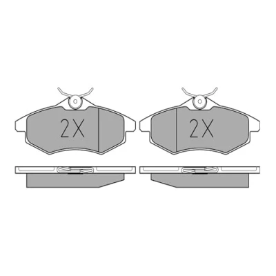 Image de MEYLE 025 234 0719/PD Jeu de plaquettes frein PD Quality Essieu avant contact signal d&#039;usure exclu avec tôle anti bruit