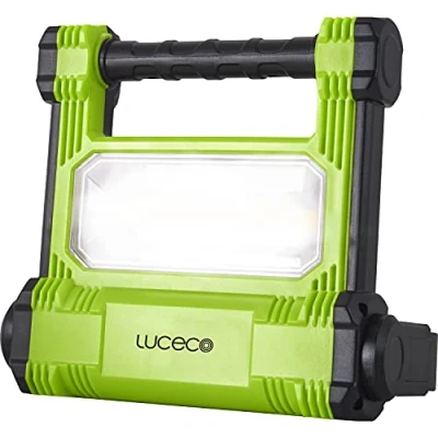 Image de Luceco Projecteur LED de chantier Rechargeable 1800Lumens, 20W noir/vert LWR18BG EU