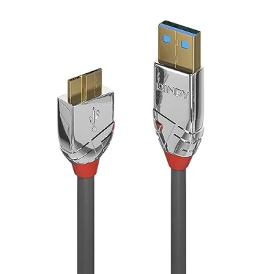 Image de Câble USB 3.0 LINDY Cromo Line Type A vers Micro B 0.5m