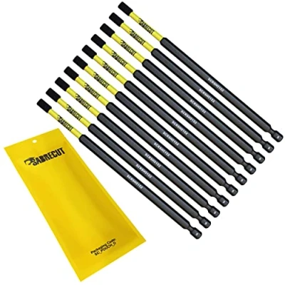 Image de 10 x SabreCut SCRH5152_10 152 mm H5 Hex Magnétique Impact Tournevis Embouts Set Single End Heavy Duty Compatible avec Dewalt Milwaukee Bosch Makita et autres