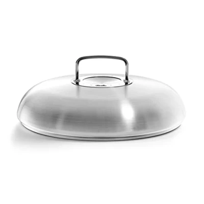 Image de Fissler Original Profi Collection Couvercle Haut Et Rond en Acier Inoxydable (Ø 24 cm) pour Faitouts, Poêles à Servir Compatible Induction