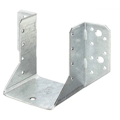 Image de Alberts 335342 Support U type A ailes extérieures galvanisé Sendzimir 76 x 90 mm Set de 25 pièces