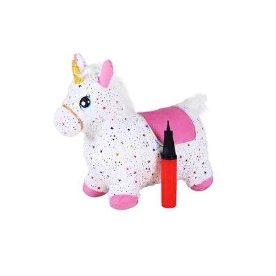 Image de KNORRTOYS.COM Animal Sauteur, 40252, Licorne Multicolore avec Pompe à air