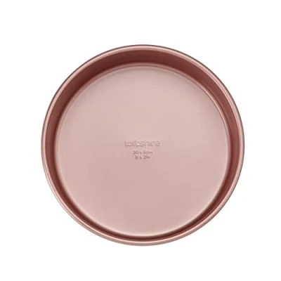 Image de Wiltshire Rose Gold Cake Tin Ø20 cm, Robust Pan with Non Stick Coating, Round Coated Pie Tin, Sheet Steel Bakeware, Dimensions: 22 x 5 cm