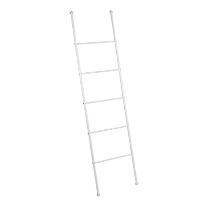 Image de WENKO Echelle Porte Serviette Viva, Acier Blanc, 5 Niveaux, 43 x 156,5 3,5 cm