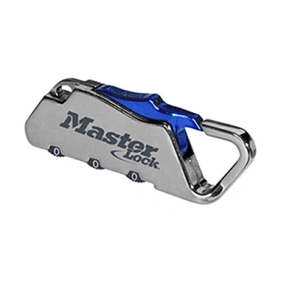 Image de Master Lock 1549EURDCOL Cadenas à Combinaison avec Mousqueton, Couleur Aléatoire, 6,3 x 1,5 0,5 cm