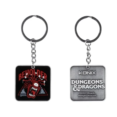 Image de Konix Dungeons &amp; Dragons Porte clés Motif Beholder Noir et rouge