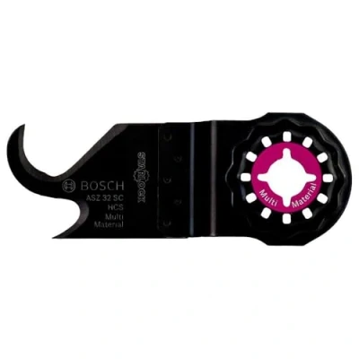 Image de Bosch Accessories 1x Lame HCS multi usages ASZ 32 SC (pour divers matériaux, Accessoire Outil multifonction)