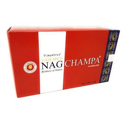 Image de Golden Nag Champa Agarbathi bâtons encens, Bois, Multicolore, 22 x 13 8 cm