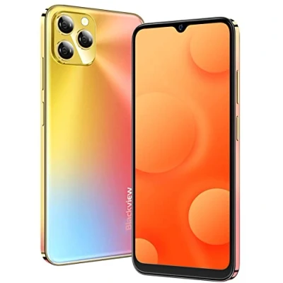 Image de Blackview A95 Téléphone Débloqué, Caméra 20MP+8MP, Helio P70 8Go+128Go, Écran HD+ 6,53&quot;, 4380mAh 18W Charge Rapide, Smartphone Dual SIM Android 11, GPS Empreintes Digitales, Haut Parleur Box, Or