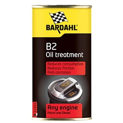 Image de Bardahl Additif d&#039;huile B2, adapté à tous les moteurs essence et diesel, améliore le rendement du moteur, 2 x 300 ml
