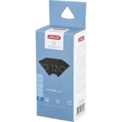 Image de Zolux Filtre pour Pompe Corner 120, CO 120 C Mousse Charbon x 2. Aquarium. ZO 3302228