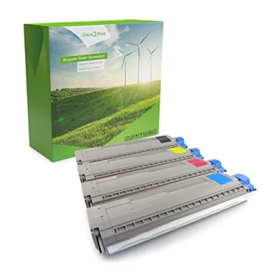 Image de Green2Print Toner Set, 4 Cartouches 4X 10000 Pages pour OKI C834, C844