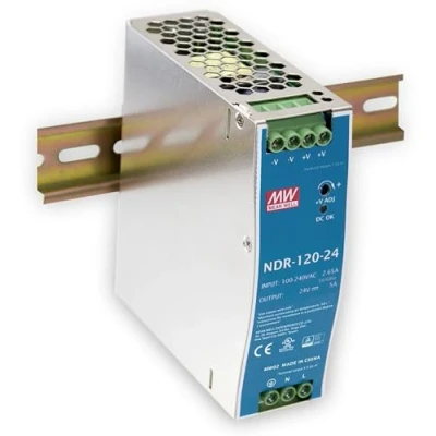 Image de Alimentation Rail DIN Mean Well NDR 120 24 V/DC 5 A W 1 x