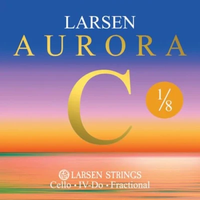 Image de LARSEN STRINGS Aurora cordes pour violoncelle medium C 1/8