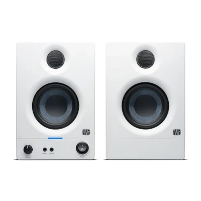Image de PreSonus Eris 3.5 Gen 2, Enceintes Actives 3,5&quot; de Bureau pour Multimédia, Gaming, Production Musicale Qualite Studio, Puissance 50 W En Blanc