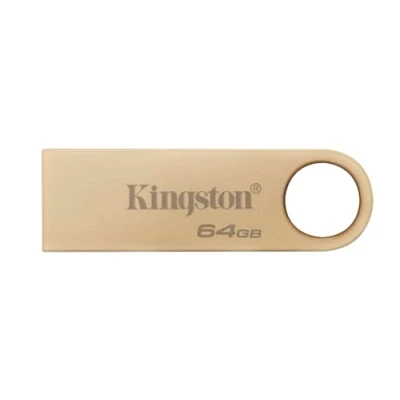 Image de Kingston DataTraveler SE9 Gen 3 64GB 220MB/s Métal Clé USB 3.2 1 Dorée