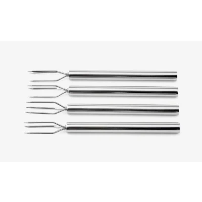 Image de Weis 15184 Set 4 Fourchettes à Pommes de Terre cuit Acier Inoxydable Argent 13 x 5 2 cm