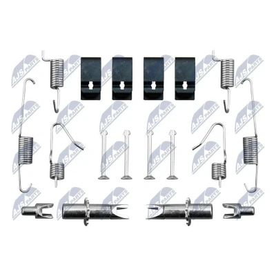 Image de NTY HSR NS 004 Kit d&#039;accessoires, mâchoires de frein stationnement NISSAN: X Trail, Qashqai / Qashqai+2 I, NV200 Van Break