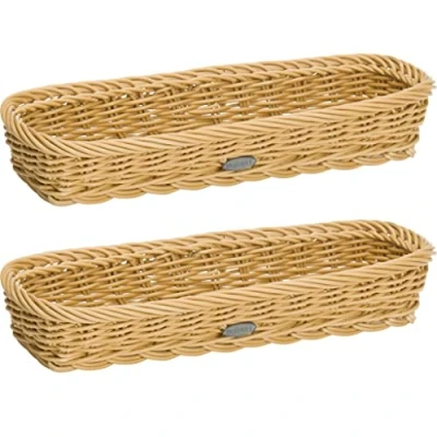 Image de Westmark 2X Panier à Couverts, Convient pour l&#039;Hôtellerie et la Restauration, Rectangulaire, env. 39,5 x 28 8,5 cm, Fibre synthétique, Saleen Edition, Beige Clair, 020168301E3