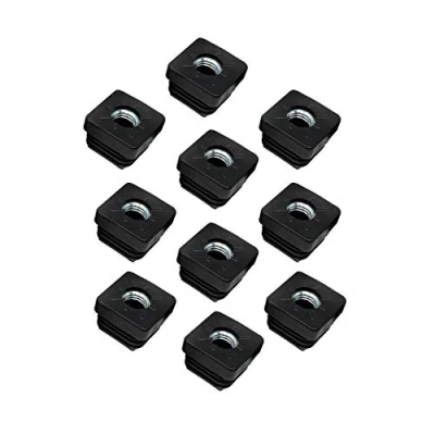 Image de Design61 Lot de 10 bouchons filetés carrés 25 x mm 2,0 Avec filetage intérieur M10