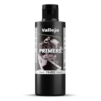 Image de Vallejo Apprêt pour maquette 200 ml Polyuréthane Coloré Noir