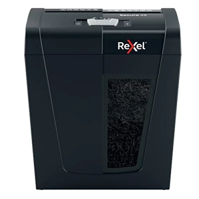 Image de Leitz Rexel 2020123 Secure X8 Destructeur de Documents Coupe Croisée Sécurité P4, Capacité 9 8 Feuilles (70 80 g/m²), Corbeille 14 litres Amovible