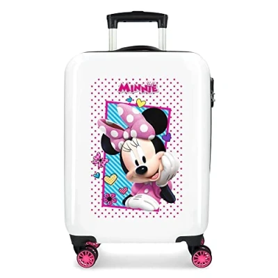 Image de Disney Minnie Joy Valise Trolley Cabine Multicolore 34x55x20 cms Rigide ABS Serrure à combinaison 34L 2,6Kgs 4 roues doubles Bagage main