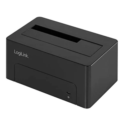 Image de LogiLink QP0027, Disque dur, SSD, SATA, Série ATA II, III, 2.5,3.5&quot;, USB 3.1 (3.1 Gen 2) Type C, 10 Gbit s, Noir