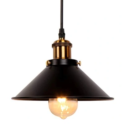 Image de Newrays Industriel Rétro Fer Noir Cuisine Restaurant Bar Balcon Suspendu Pendentif Lumière