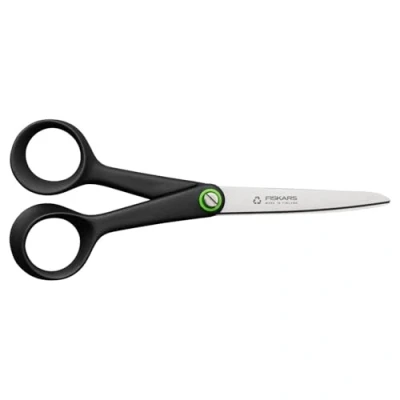 Image de Fiskars ReNew Ciseaux polyvalent, Longueur : 16,7 cm, Inox recyclé/plastique recyclé, Functional Form, Noir, 1074543