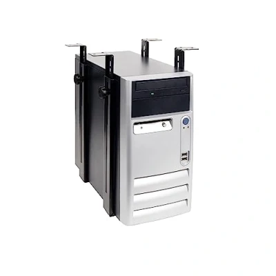 Image de Dataflex Viewgo Support Ordinateur Bureau 183 Noir, de Suspension réglable en Acier pour PC, PC sous Le Bureau, Montage Horizontal et Vertical avec Une capacité Charge 35 kg