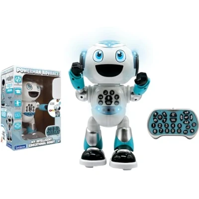 Image de Lexibook, Powerman® Advance ROB28EN Robot télécommandé interactif et éducatif pour enfants, marche, danse, joue de la musique, fait raconte des histoires, quiz éducatifs, STEM programmable,