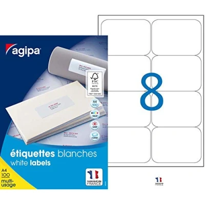 Image de Apli 118987 Boîte de 800 Etiquettes multi usage A4 99,1 x 67,7 mm