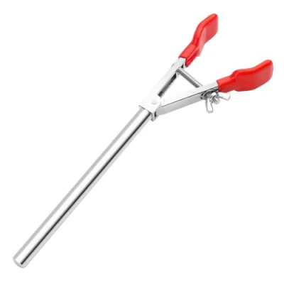 Image de stonylab pince de Laboratoire à 2 Branches, Robuste et Ajustable Pivotante Polyvalente pour Accessoires Laboratoire, Longueur Totale 220 mm