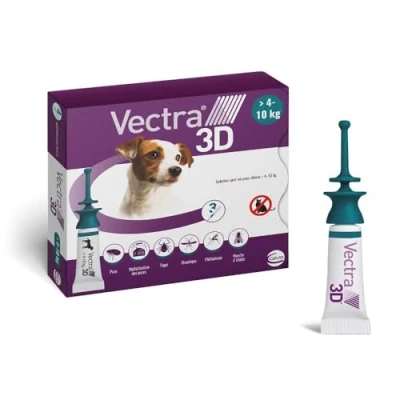 Image de Soin pour chien 4 10 kg anti puces Ceva Vectra 3d (x3)