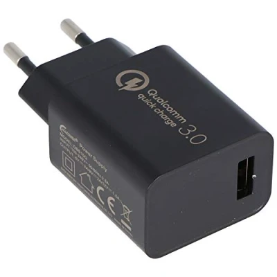 Image de AccuCell Chargeur Ultra Rapide, Alimentation USB QC3.0 5 V 3 A, 9 2 A et 12 1,5 DBS15Q Quick Charge 18 W