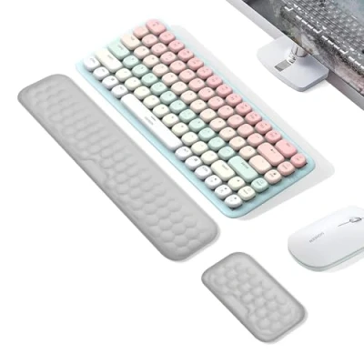 Image de CZAYEFNH Clavier Repose poignet Support, Pad de avec Anti dérapant Coussin, Souple Mousse à mémoire, Ergonomique Conception pour Ordinateur, PC Portable