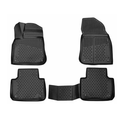 Image de OMAC Tapis de Sol Compatible avec VW Touareg 2018 2024 en Caoutchouc Noir