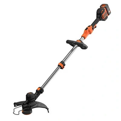 Image de BLACK+DECKER Coupe Bordures 33cm Sans Fil 36V 2,5 Ah POWERCOMMAND Tête Pivotante 180 Tube Télescopique 2 Poignées BCSTE636L1 QW