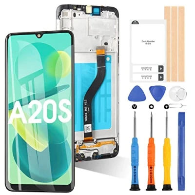 Image de ARSSLY Écran pour Samsung Galaxy A20s/A207 LCD Tactile Digitizer Remplacement Groupe Verre avec Outils (Noir Cadre)