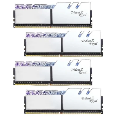 Image de G.SKILL Mémoire PC Trident Z ROYAL 64 Go PC4 25600 / DDR4 3200 Mhz F4 3200C16Q 64GTRS Gris