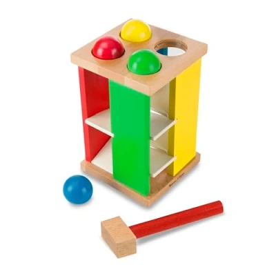 Image de Melissa &amp; Doug Tour Pour Frapper Et Faire Rouler Jouet en bois 2+