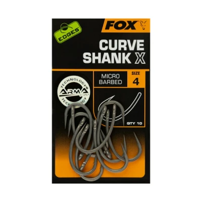 Image de Fox Edges Armapoint Curve Schank X Micro Ardillon 10 pcs Maat : Haak 4