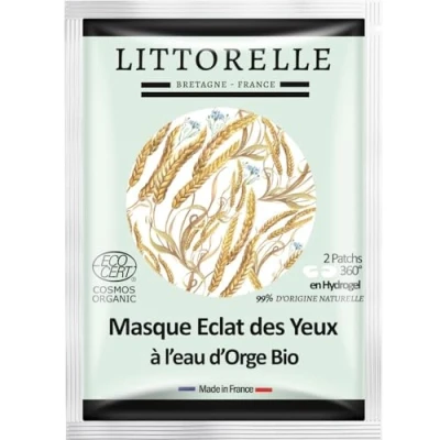 Image de Littorelle Patchs pour les Yeux en Hydrogel 360 Certifié Bio 99% Origine Naturelle Masque Hydratant &amp; Anti Age Action Cernes et Poches Made in France Pack 10 unités
