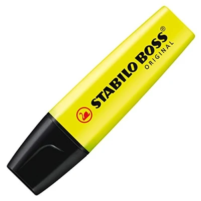 Image de Surligneur STABILO BOSS ORIGINAL Lot x 10 surligneurs fluo Jaune