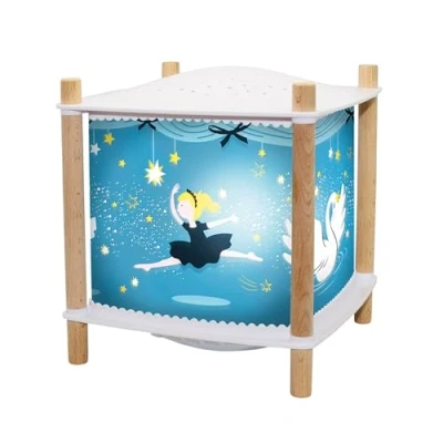 Image de Trousselier Ballerines Veilleuse Bébé Musicale et Lumineuse Enfant Lanterne ReVOLUTION 2.0 Cadeau Naissance Rechargeable USB Projecteur Ciel Etoilé Detecteur de Pleurs