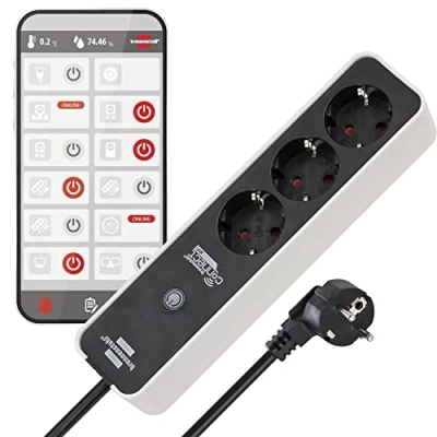 Image de Brennenstuhl 1153230620 Ecolor WiFi Multiprise, 3 Prises, fach